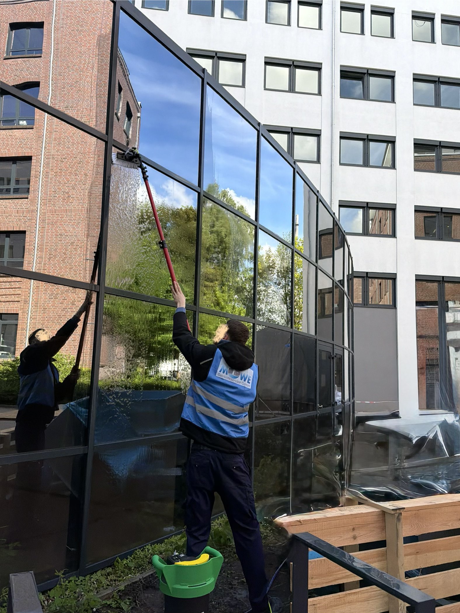 Baustellen-Glasreinigung in Hamburg